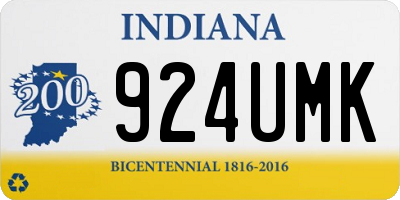 IN license plate 924UMK