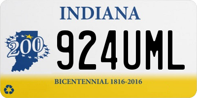 IN license plate 924UML