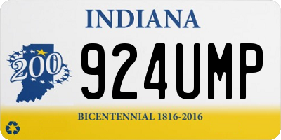 IN license plate 924UMP