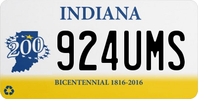 IN license plate 924UMS