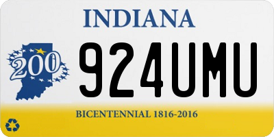 IN license plate 924UMU