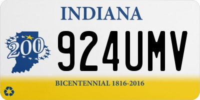 IN license plate 924UMV
