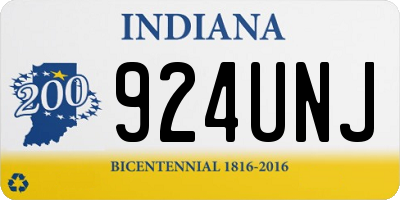 IN license plate 924UNJ