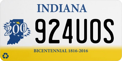 IN license plate 924UOS