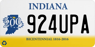 IN license plate 924UPA