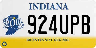 IN license plate 924UPB