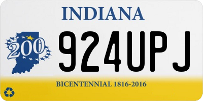 IN license plate 924UPJ