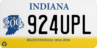 IN license plate 924UPL