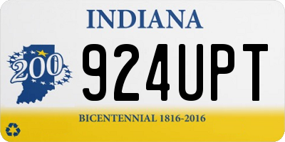 IN license plate 924UPT