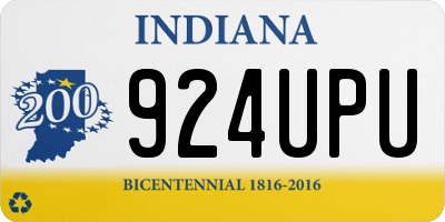 IN license plate 924UPU