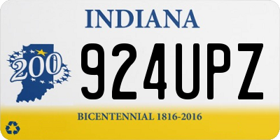 IN license plate 924UPZ