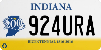 IN license plate 924URA