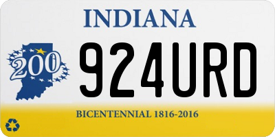 IN license plate 924URD