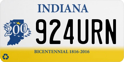 IN license plate 924URN