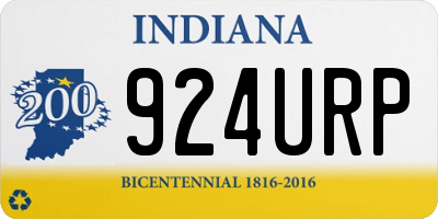 IN license plate 924URP
