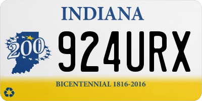 IN license plate 924URX