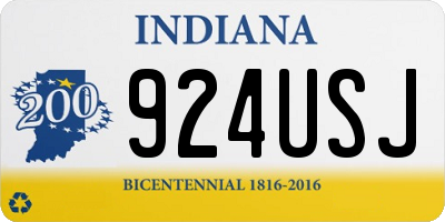 IN license plate 924USJ
