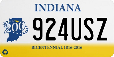 IN license plate 924USZ