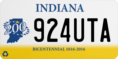 IN license plate 924UTA