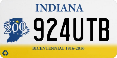 IN license plate 924UTB