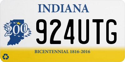 IN license plate 924UTG