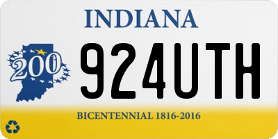 IN license plate 924UTH
