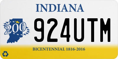 IN license plate 924UTM