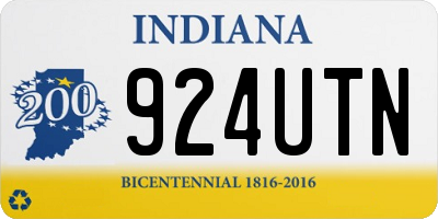 IN license plate 924UTN