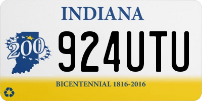IN license plate 924UTU
