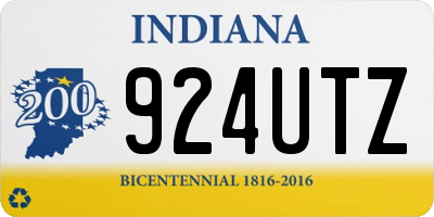 IN license plate 924UTZ