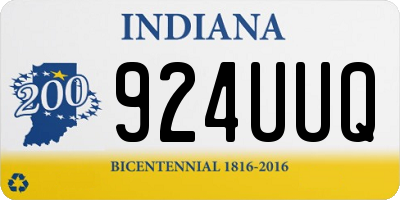 IN license plate 924UUQ
