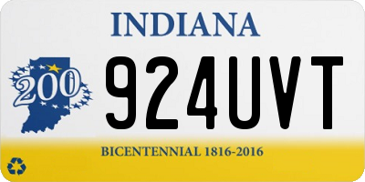 IN license plate 924UVT