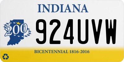 IN license plate 924UVW