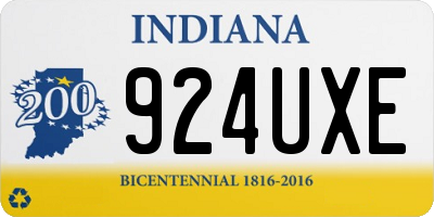 IN license plate 924UXE