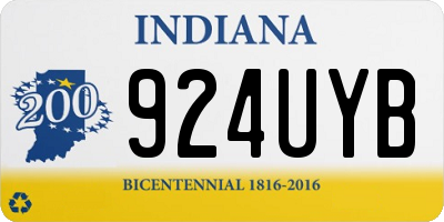 IN license plate 924UYB
