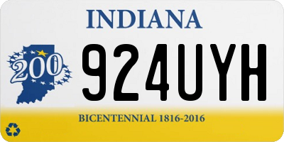 IN license plate 924UYH