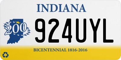 IN license plate 924UYL