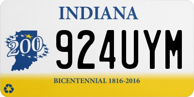IN license plate 924UYM