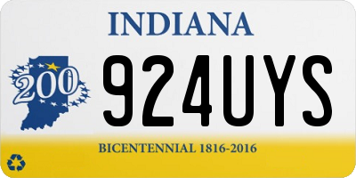 IN license plate 924UYS