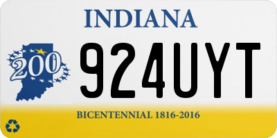IN license plate 924UYT