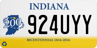 IN license plate 924UYY