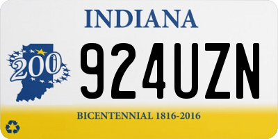 IN license plate 924UZN