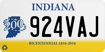 IN license plate 924VAJ