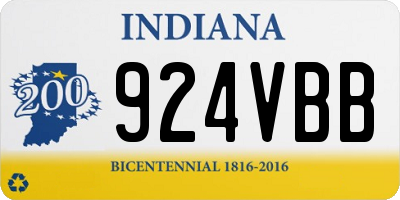 IN license plate 924VBB