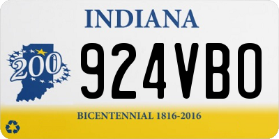 IN license plate 924VBO