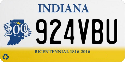 IN license plate 924VBU