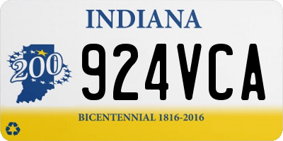 IN license plate 924VCA