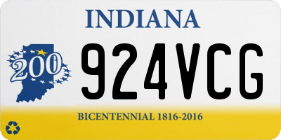 IN license plate 924VCG
