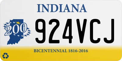 IN license plate 924VCJ
