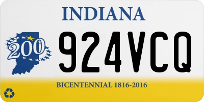 IN license plate 924VCQ